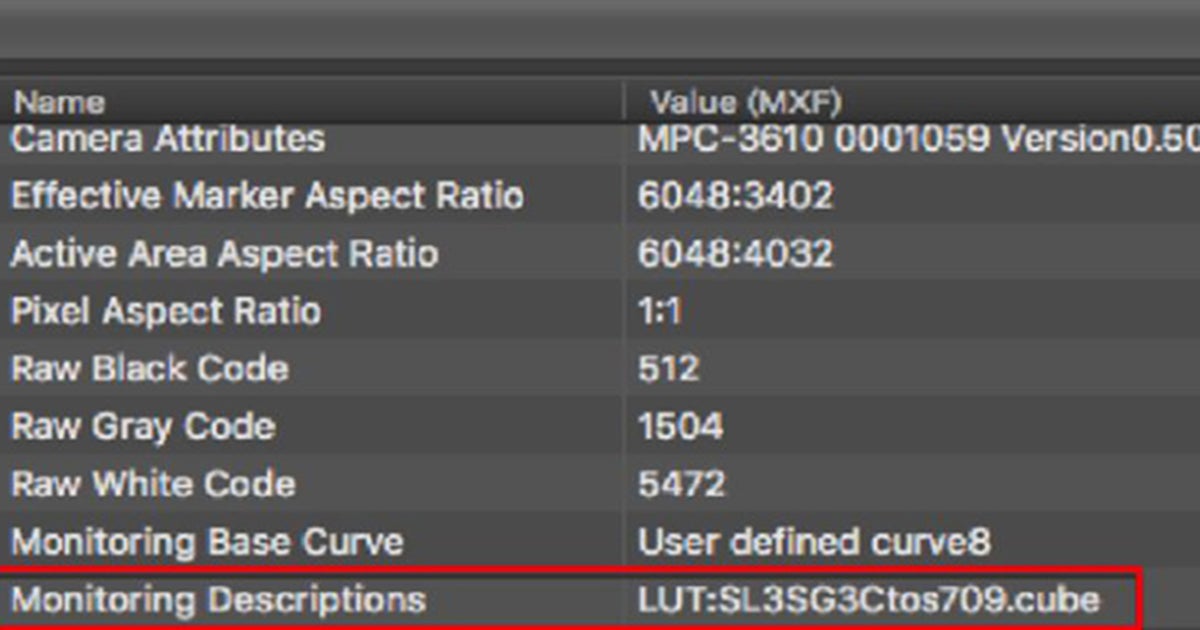Sony S709 Look Up Table - Metadata - Part 5 | Sony Cine