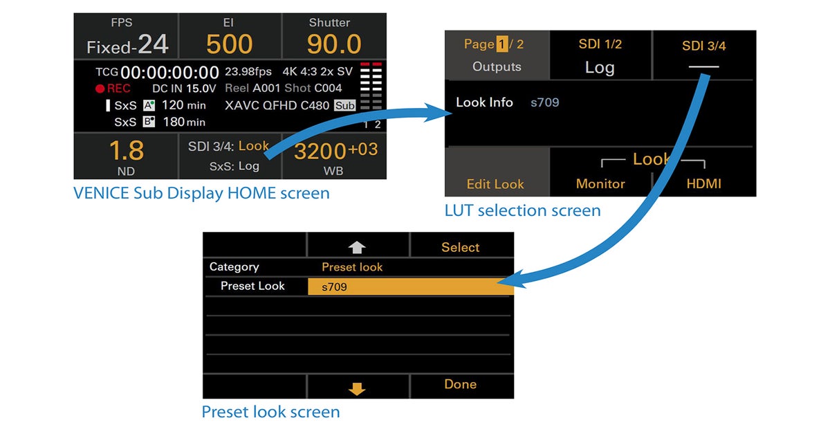 Sony S709 Look Up Table - Application - Part 4 | Sony Cine