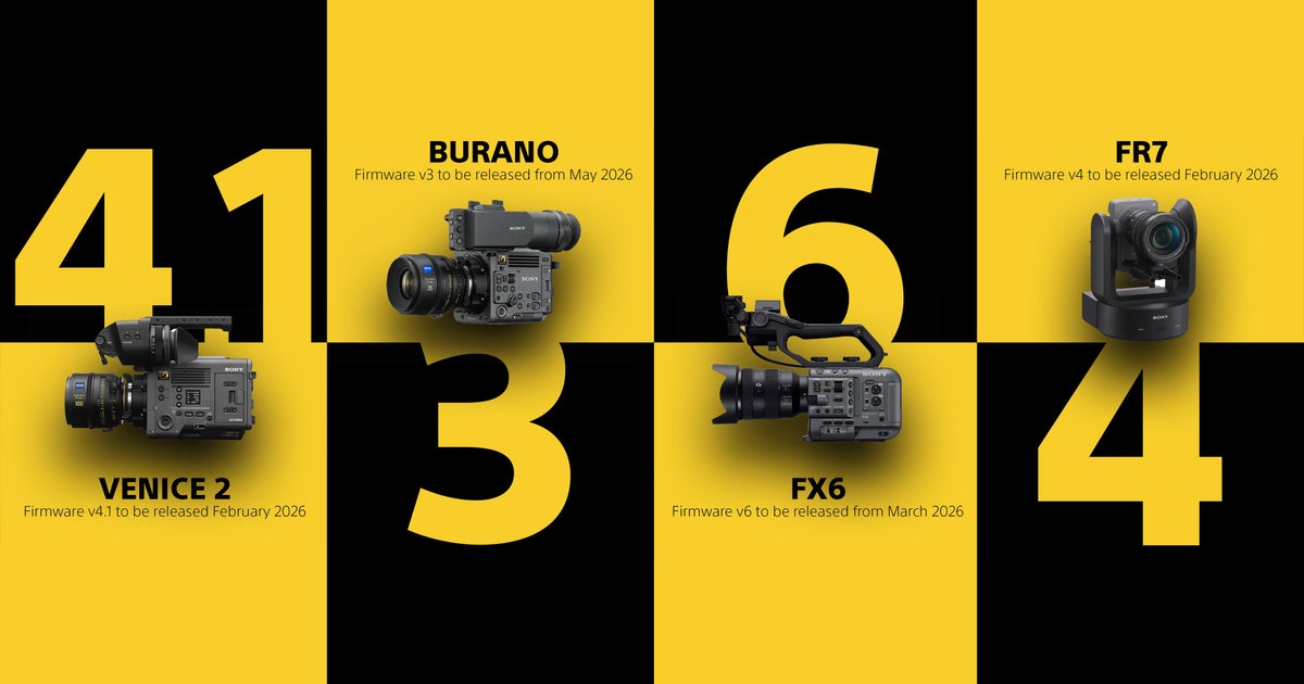 Sony Cinema Line firmware update hero image